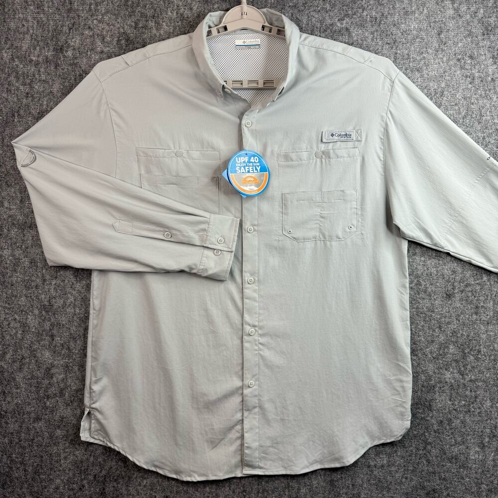 Columbia Sportswear Mens‎ Button-Down Shirt Long Sleeve XLT Tamiami